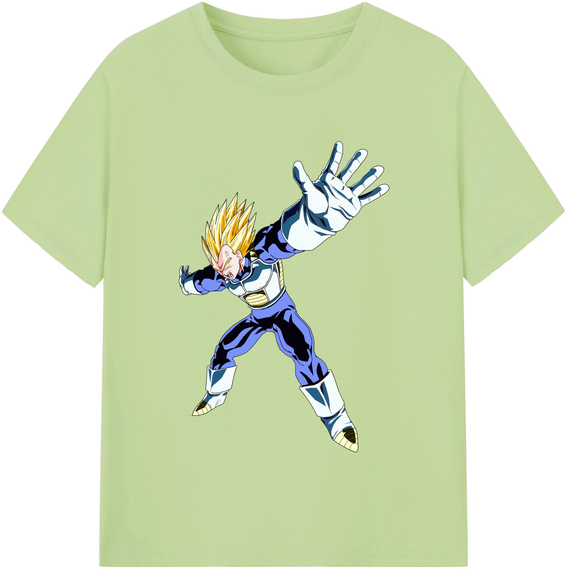 （画像用） ドラゴンボール ベジータ四世（Bejīta Yonsei）DRAGON BALL Vegeta IV 綿100％半袖Tシャツ（フロントプリント）